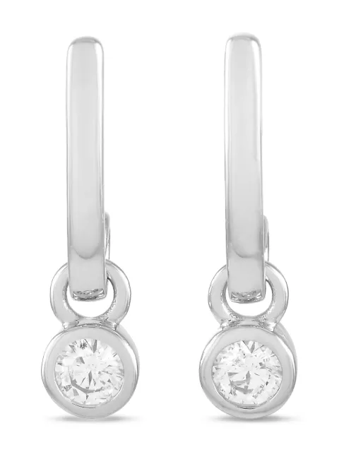 LB Exclusive 14K white gold diamond earrings