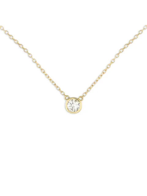 LB Exclusive 14K yellow gold diamond necklace