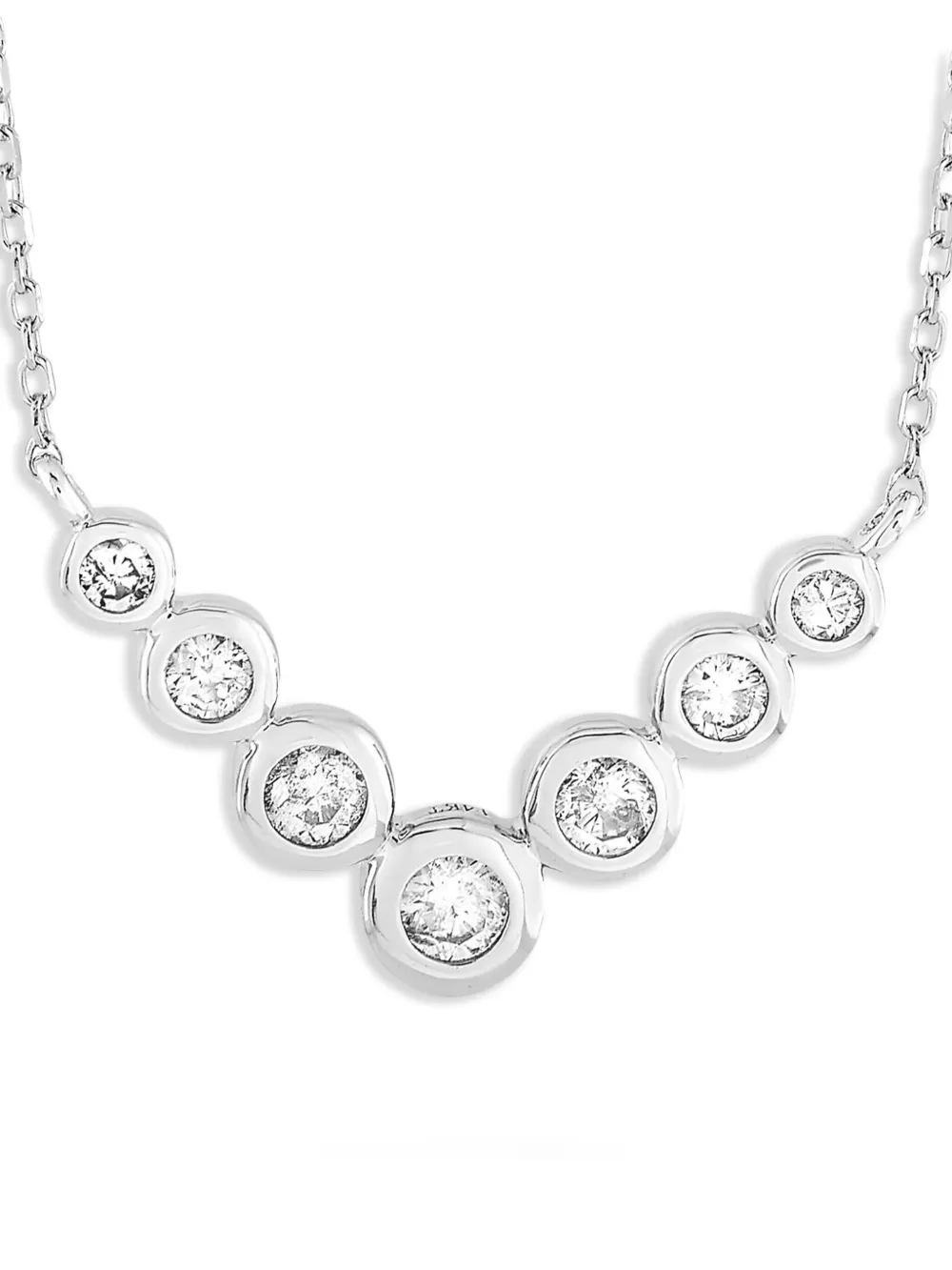 LB Exclusive 14K white gold diamond necklace | Image 2