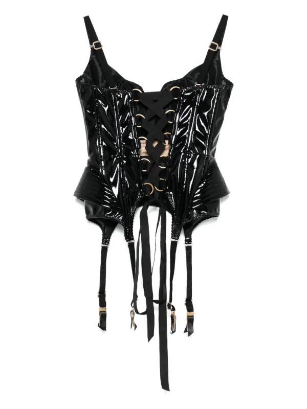 Maria Lucia Hohan Zephy Corset Top | Black | FARFETCH RO