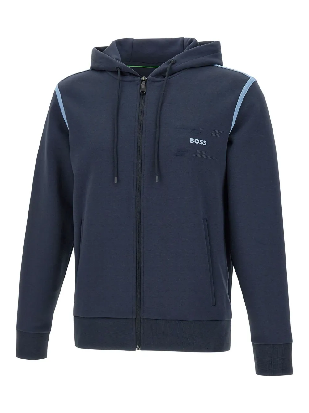 BOSS hoodie con cierre | azul | Image 1