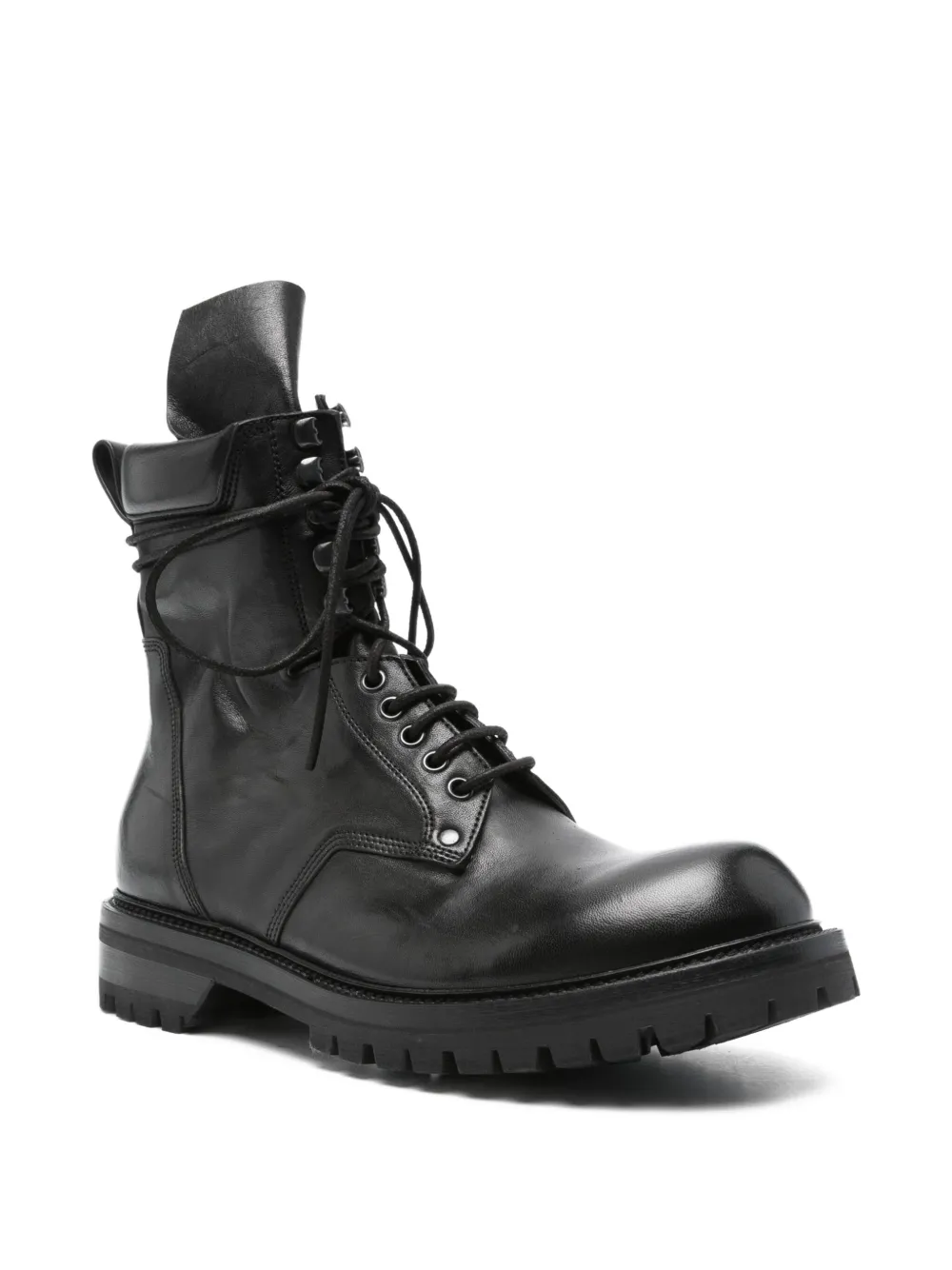 Rick Owens Army biker boots Black