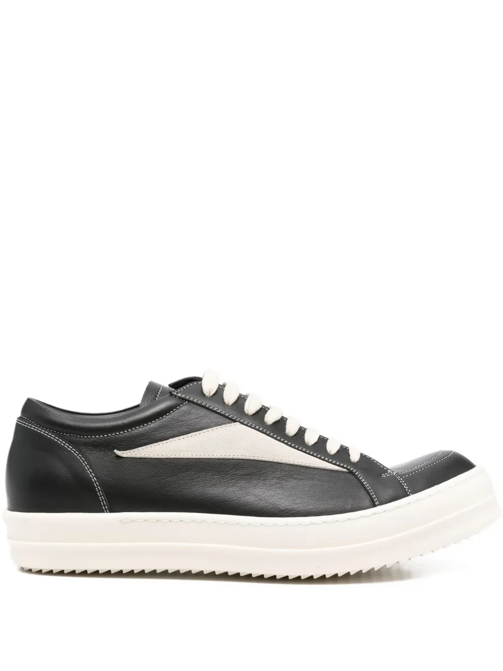 Rick Owens leather sneakers Black