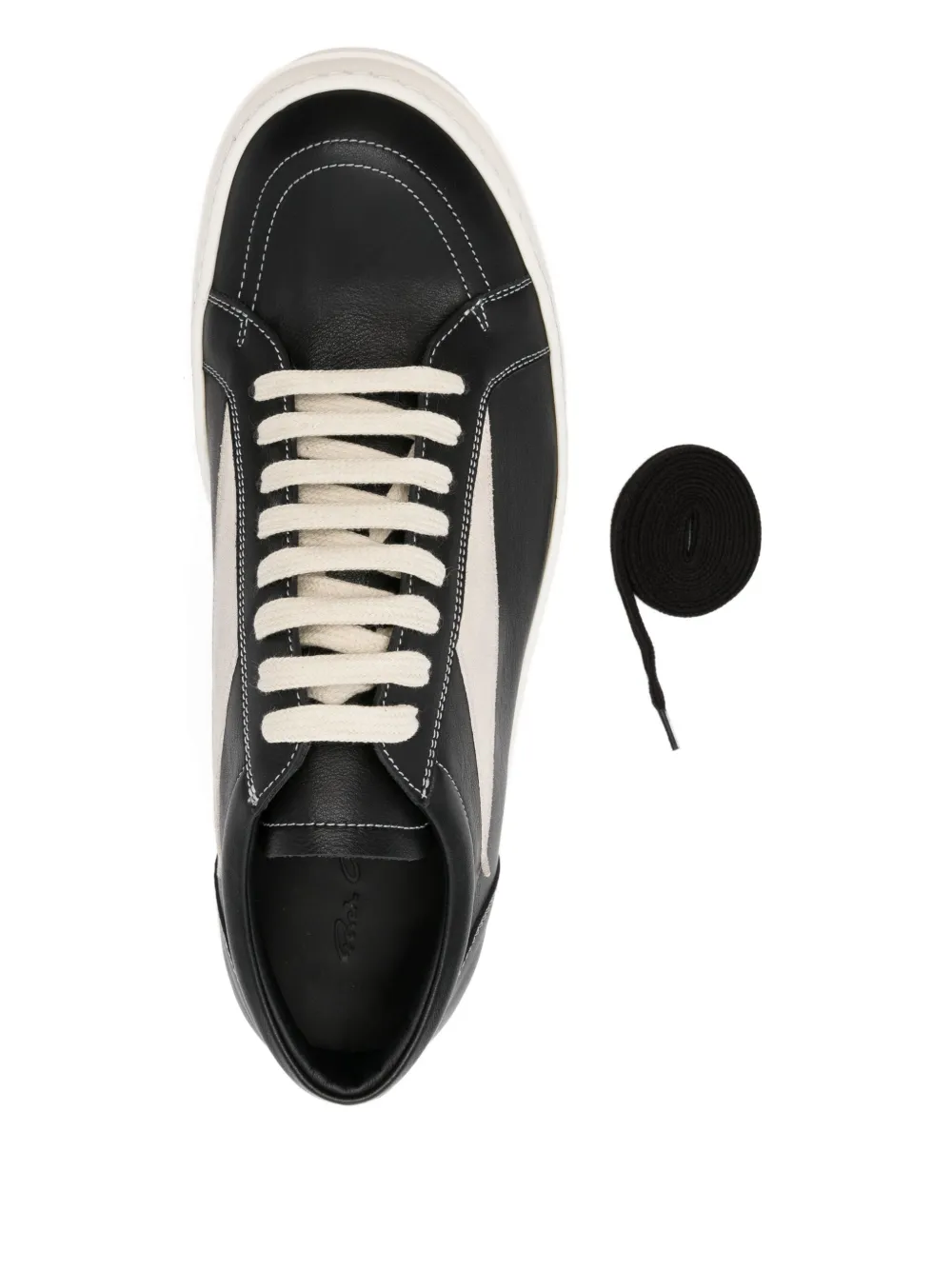 Rick Owens leather sneakers Black