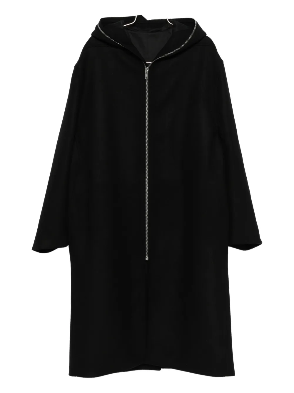 Rick Owens hooded raincoat Zwart