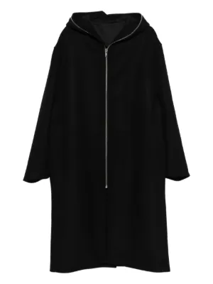 Rick Owens フーデッド パデッドコート | ブラック | FARFETCH JP