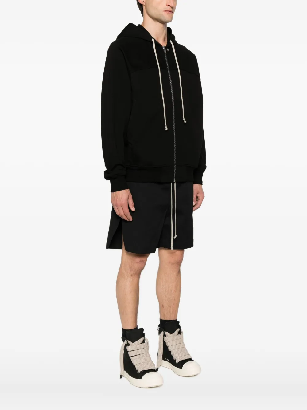 Rick Owens hooded jacket Zwart