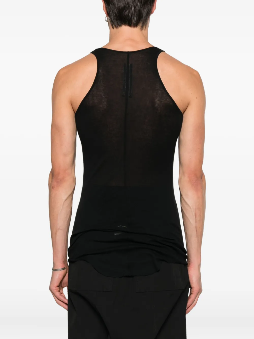 Rick Owens Geribbelde tanktop Zwart