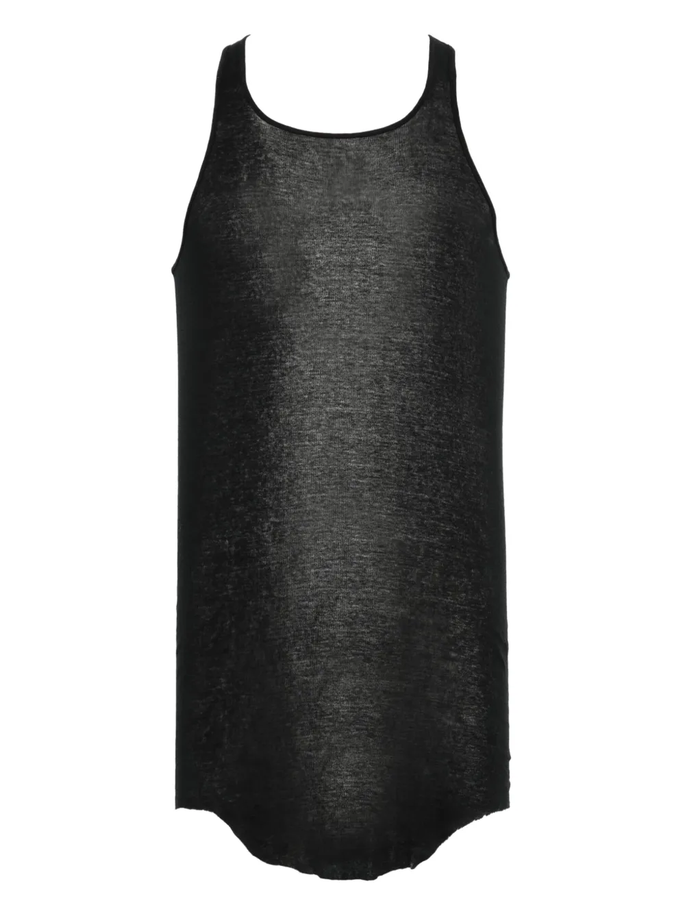 Rick Owens Basic Rib tank top | Black | Image 1