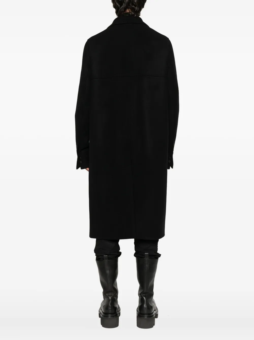 Rick Owens Jas met dubbele rij knopen Zwart