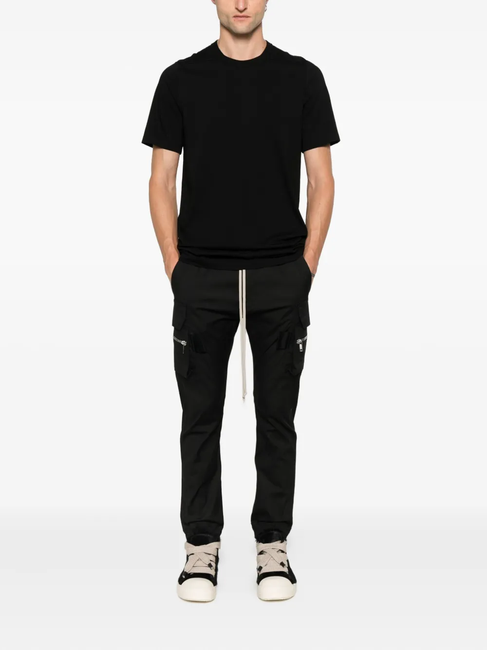 Rick Owens Level T-shirt Zwart