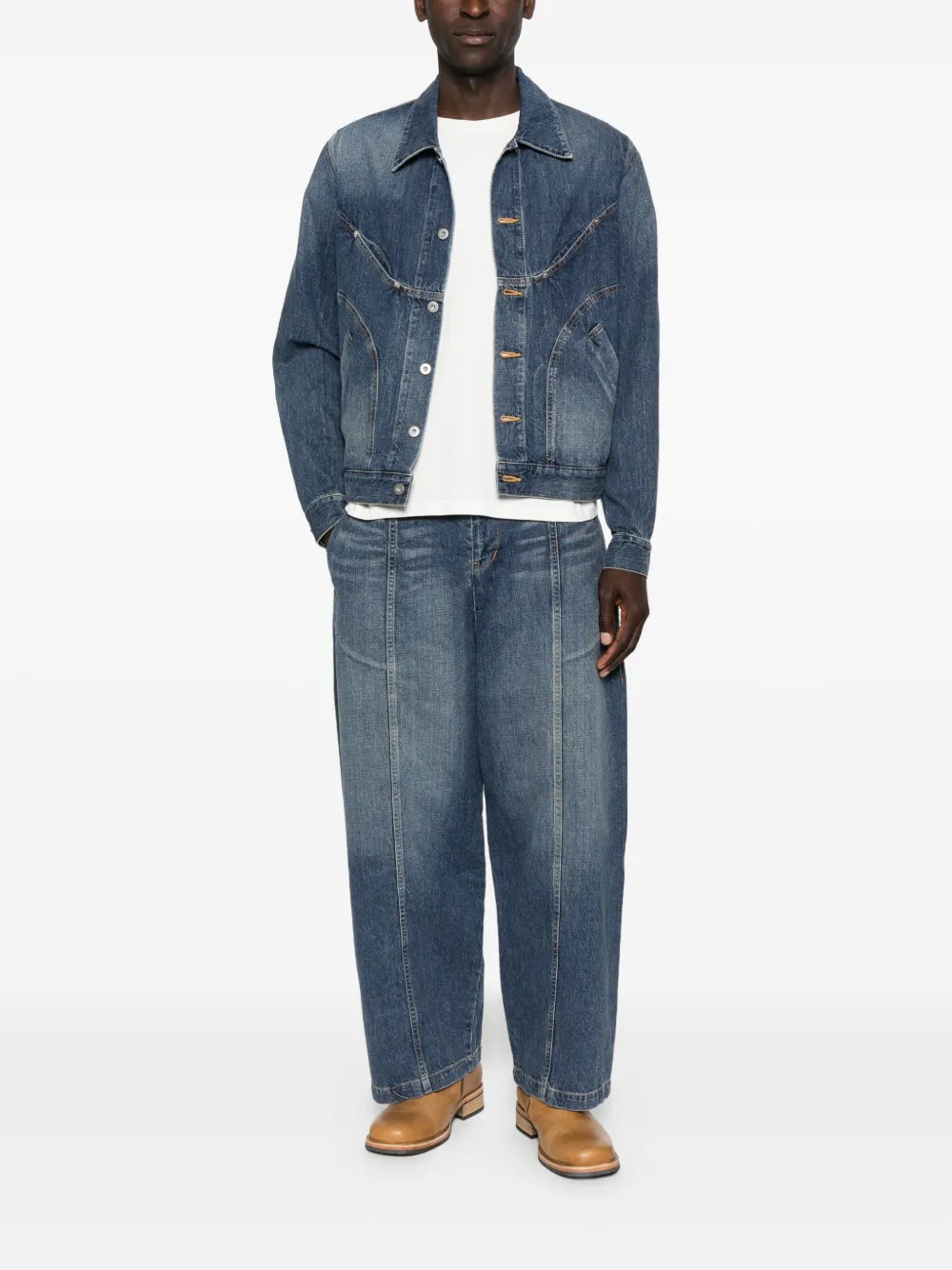 SAGE NATION welt-seam jeans | Wide-Leg Jeans | Image 2