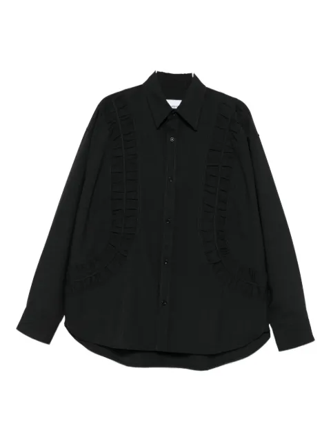SAGE NATION ruched-panel shirt