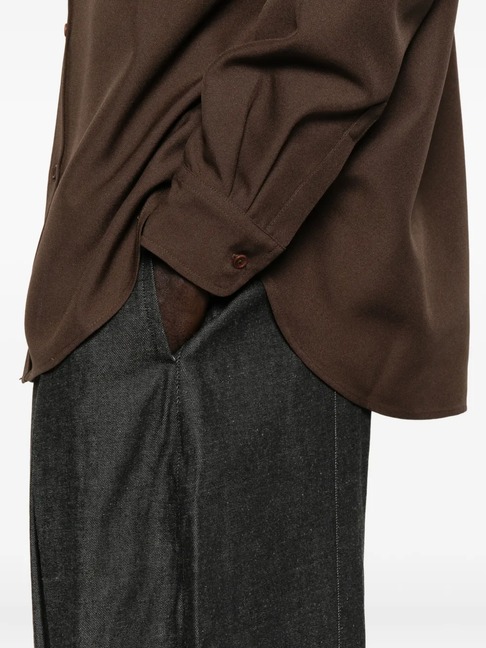 SAGE NATION Broek met wijde pijpen Blauw