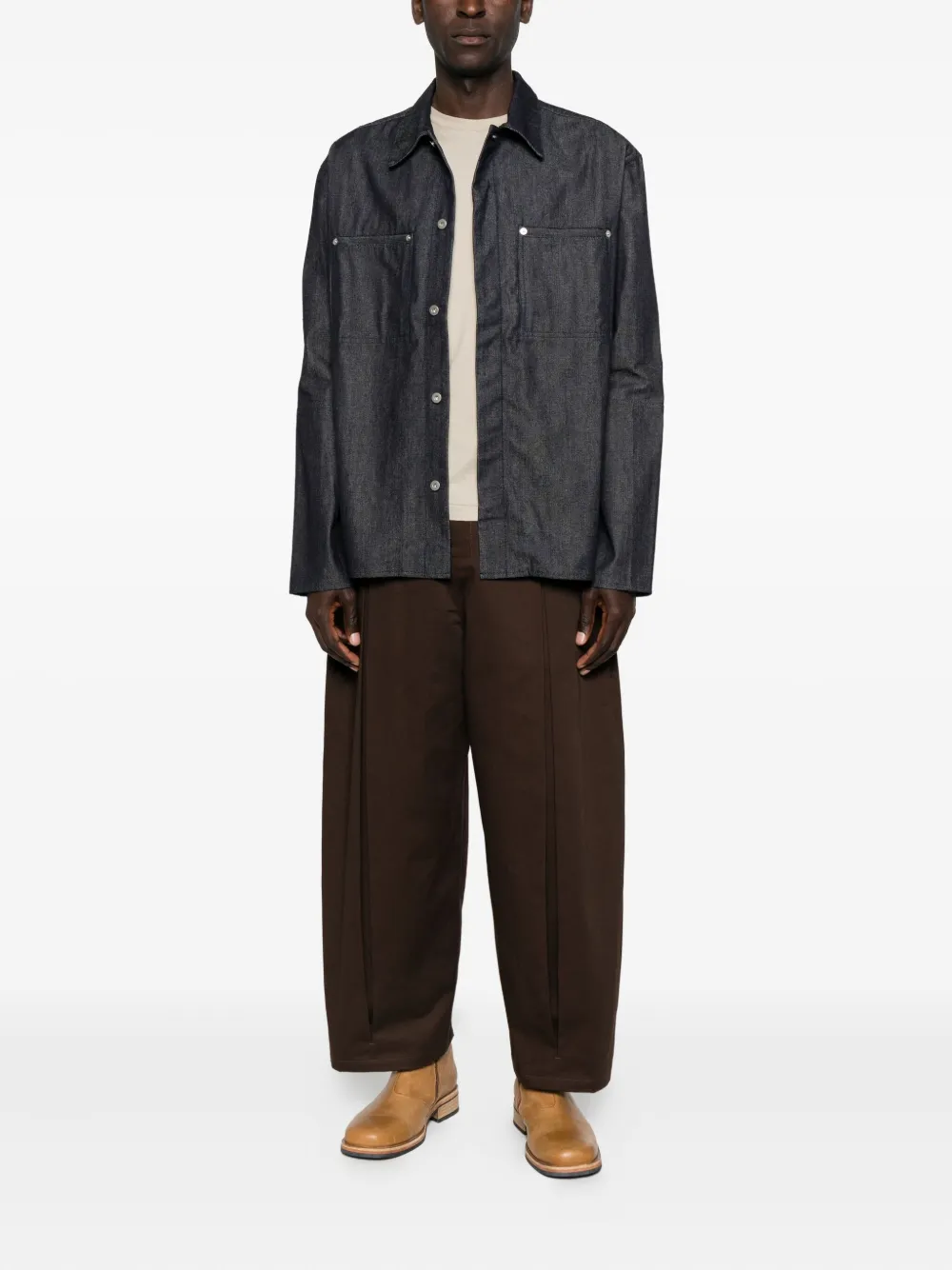 SAGE NATION Denim overhemd - Blauw