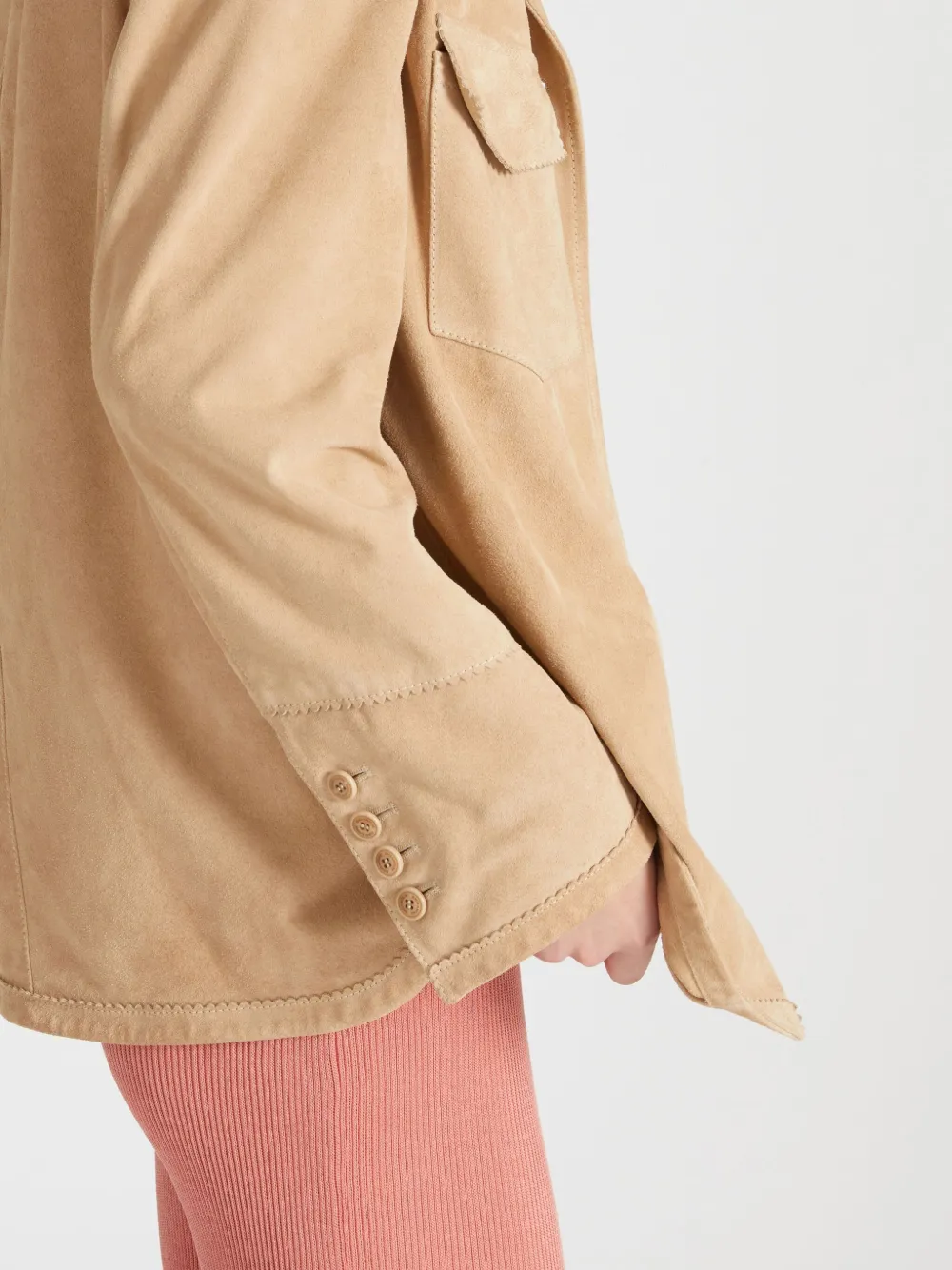 Ermanno Scervino Suède blazer Beige