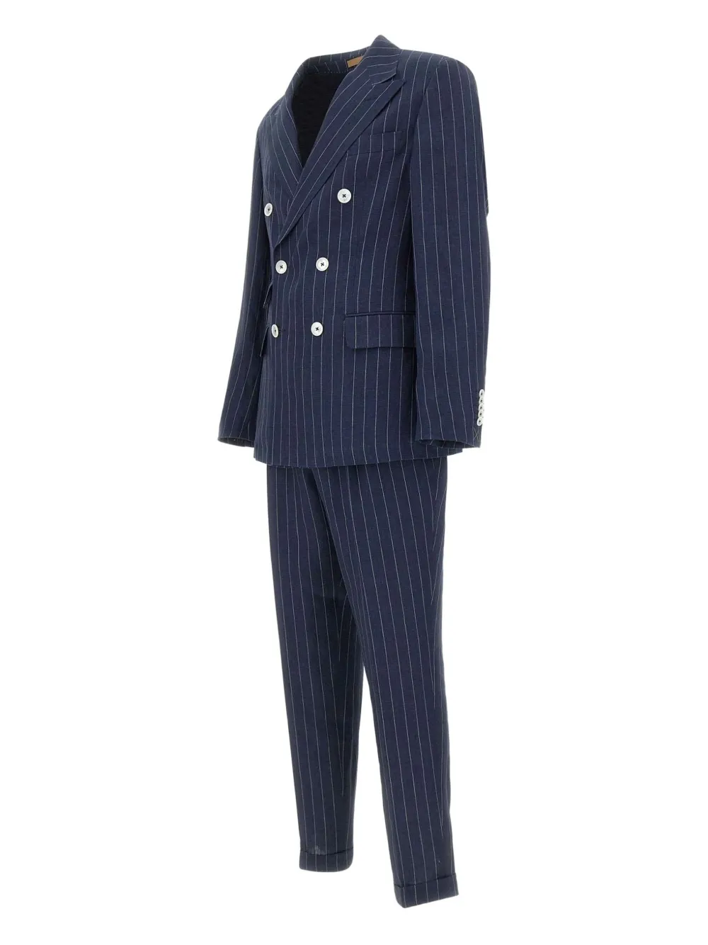 BOSS Gestreept pak Blauw