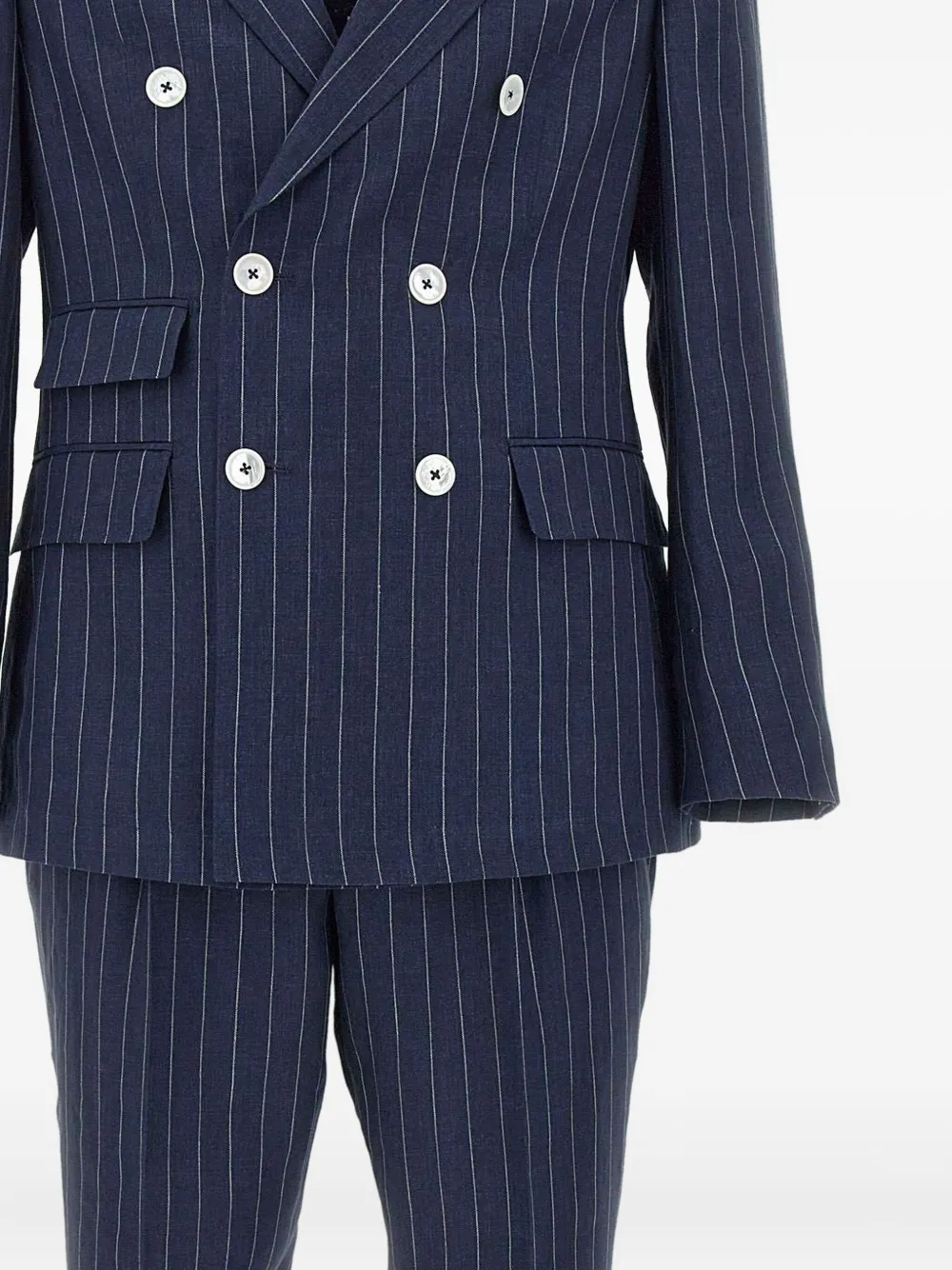 BOSS Gestreept pak Blauw