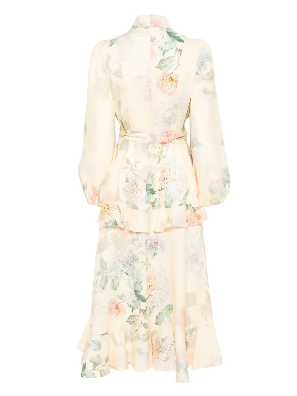 ZIMMERMANN Illuminate midi-jurk - Geel