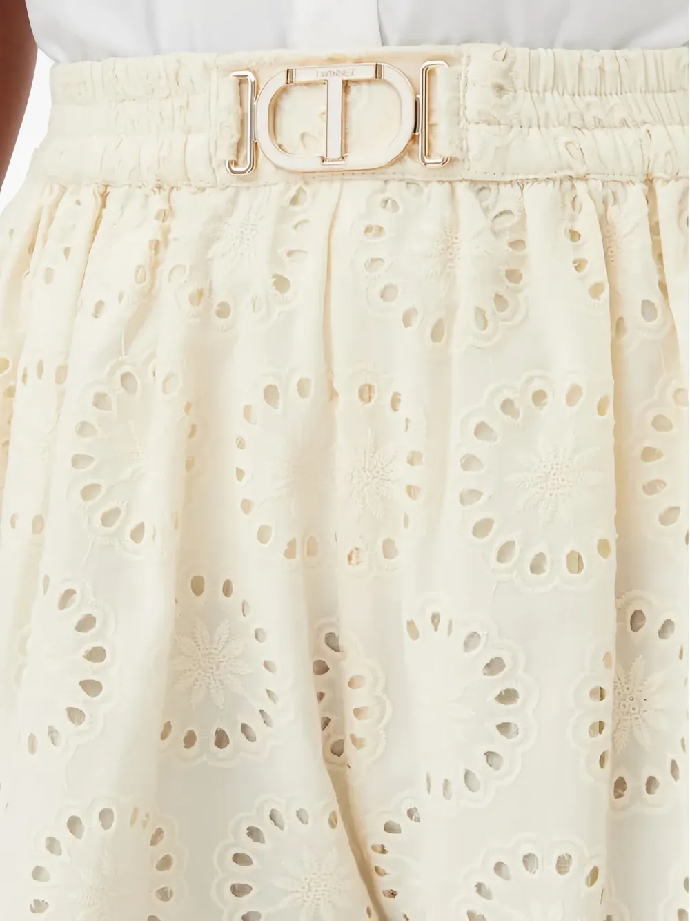 TWINSET Shorts met borduurwerk Wit