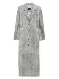 Manokhi leather coat - Grey