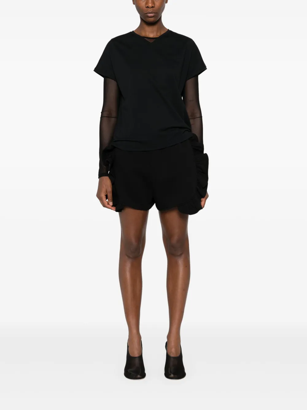 Ioana Ciolacu Peony shorts Zwart