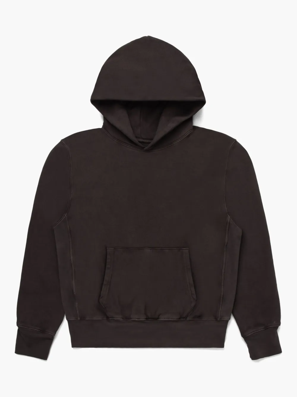 Les Tien Cropped Hoodie In Brown