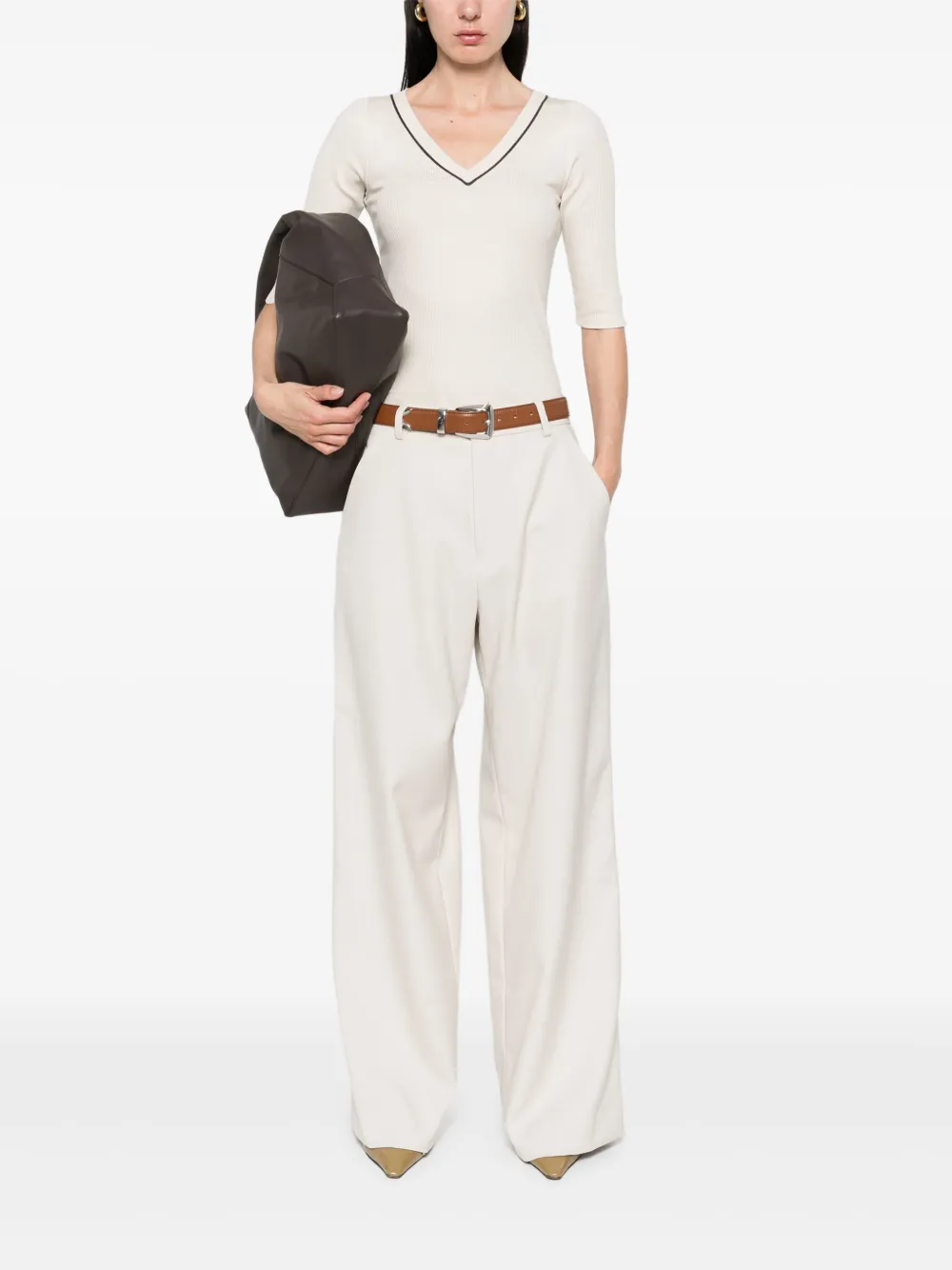 Brunello Cucinelli playera con cuello en V | Playeras y jerséis | Image 2