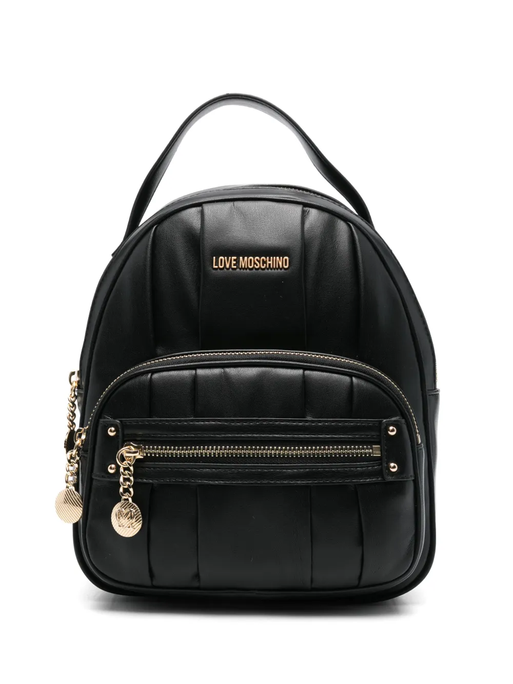 Love Moschino ロゴ バックパック - ブラック Love Moschino ロゴ バックパック - ブラック