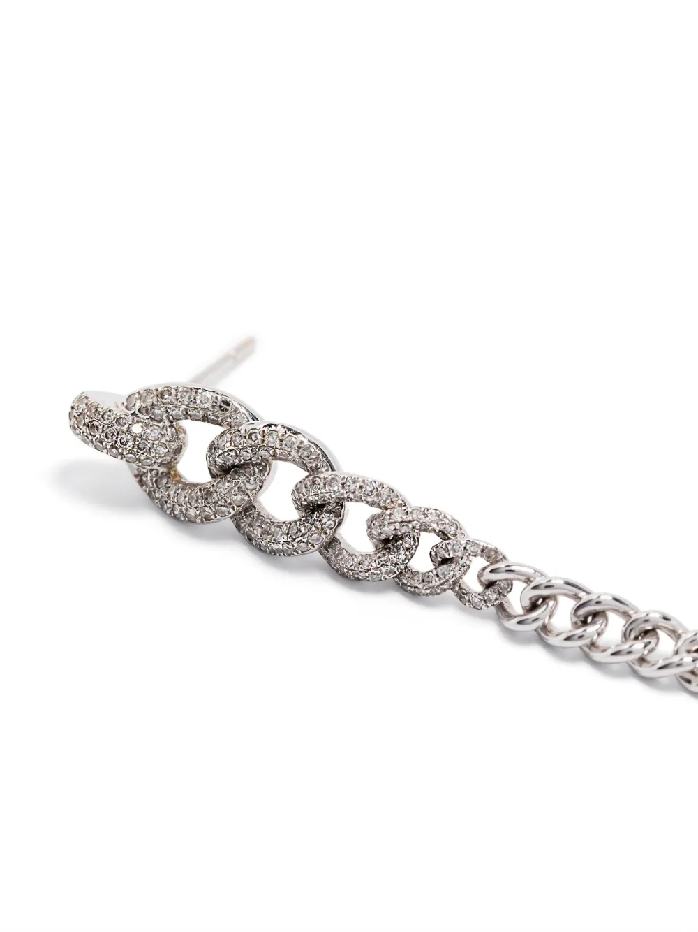 SHAY 18K White Gold Pavé Diamond Drop Earrings in Silver, view 3
