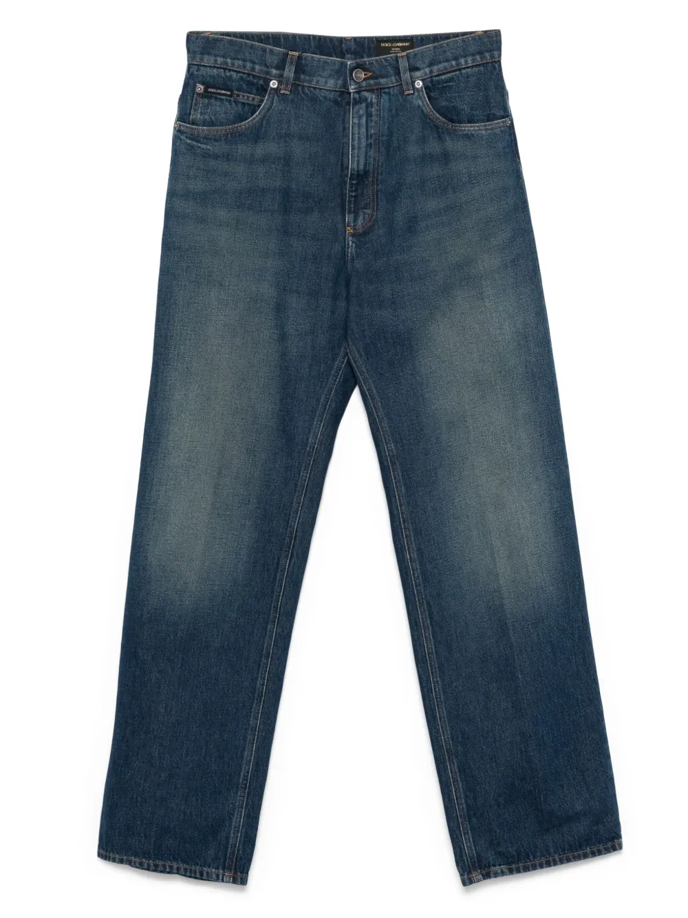 Dolce & Gabbana Jeans met logopatch Blauw