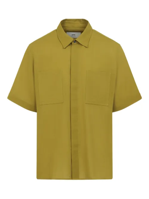 AMI Paris chemise en coton - Vert - AMI Paris - Modalova
