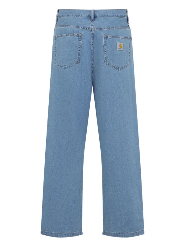 【新品未使用】Carhartt ロゴパッチジーンズ ダブルニー Carhartt WIP Lucas ロゴパッチ ジーンズ | ブルー | FARFETCH JP