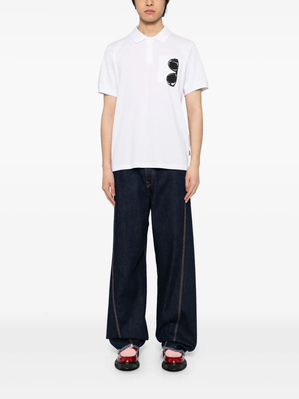 Moschino Poloshirt met korte mouwen - Wit