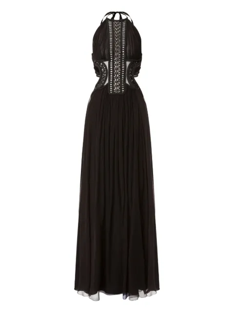 Alberta Ferretti embroidered tulle maxi dress