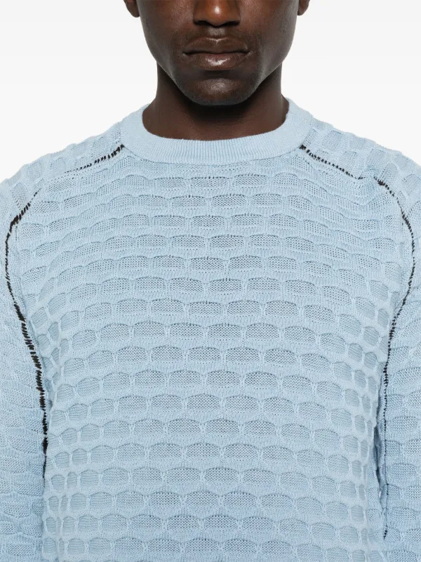 Isa Boulder crew-neck Sweater | Blue | FARFETCH GE