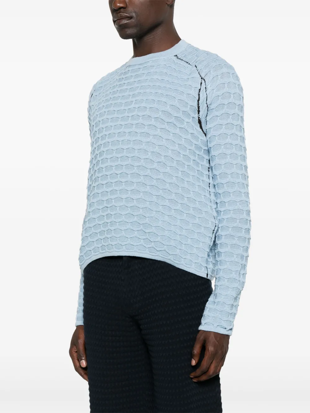 Isa Boulder Trui met ronde hals Blauw