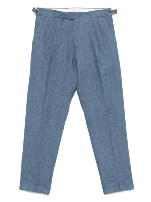 Briglia 1949 pantalon en lin - Bleu - Briglia 1949 - Modalova