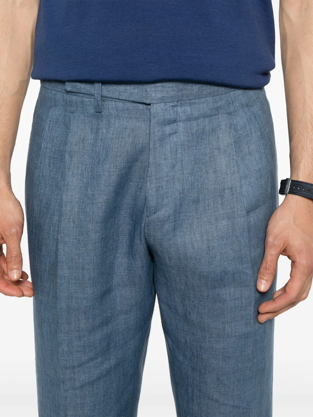 Briglia 1949 Linnen broek Blauw