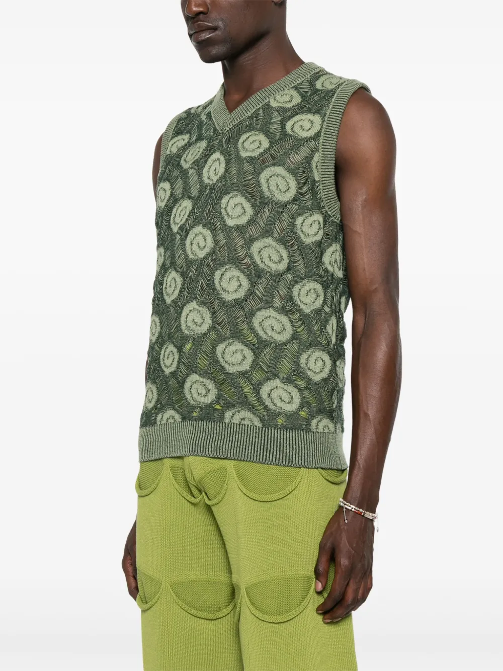 Isa Boulder Garden gilet Groen