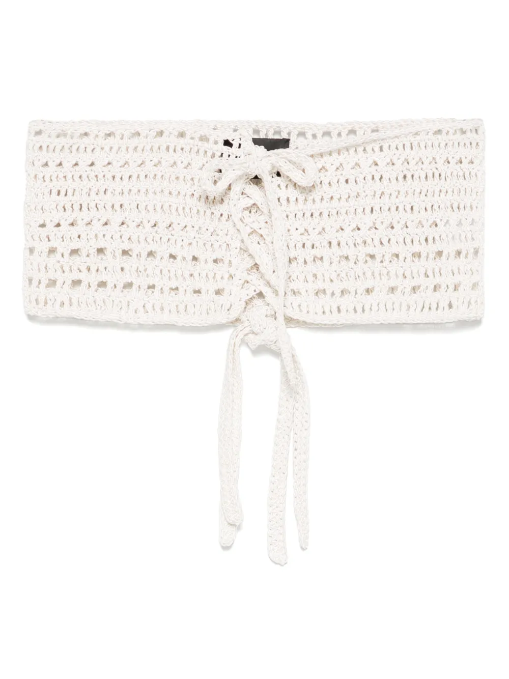 A.M.G. knitted crop top | White | Image 1