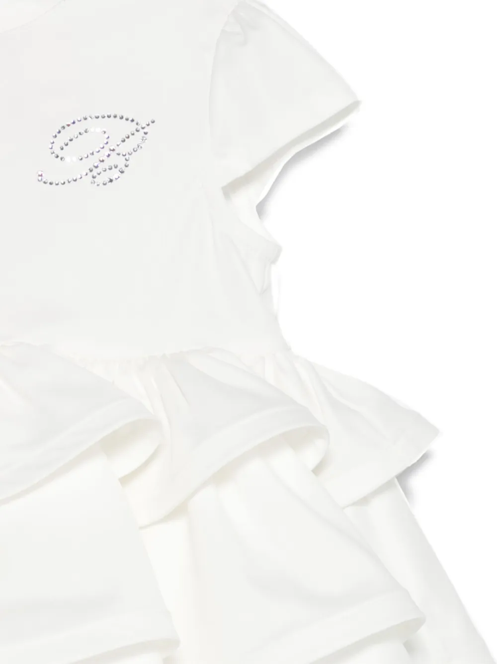 Miss Blumarine Jurk verfraaid met kristallen Wit
