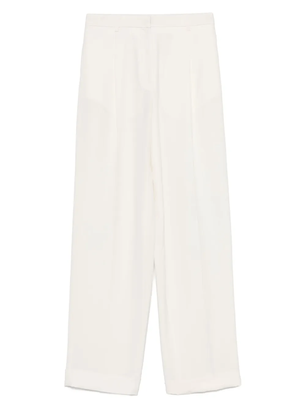 A.M.G. pleat-detailed trousers | White | Image 1