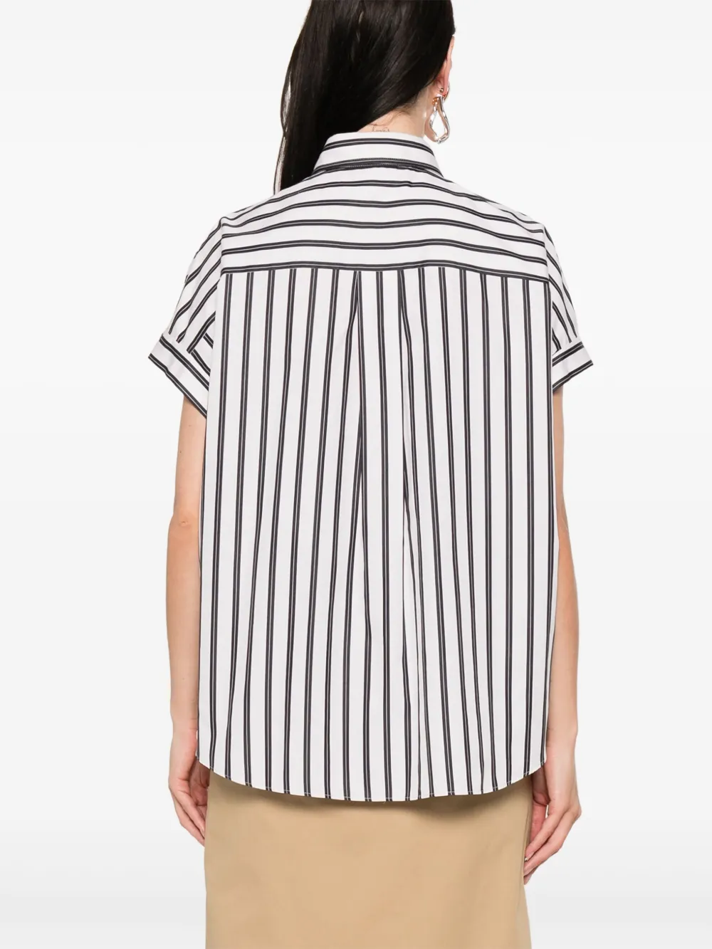 Brunello Cucinelli Gestreept shirt Wit
