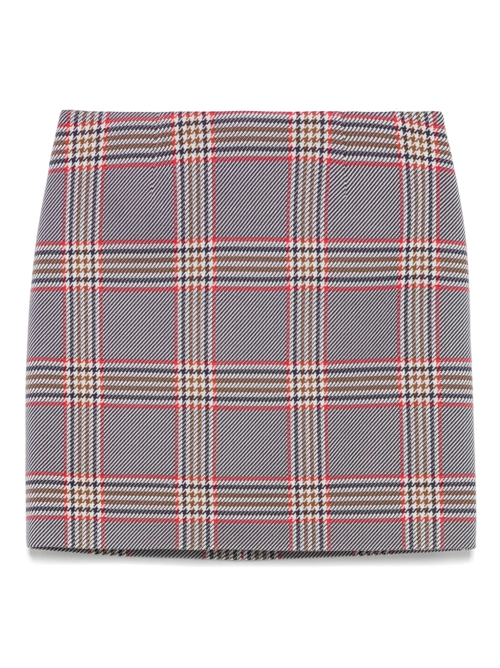 A.M.G. Geruite mini-rok Blauw