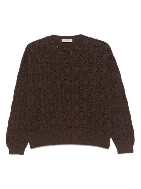 Bruno Manetti pointelle-knit sweater