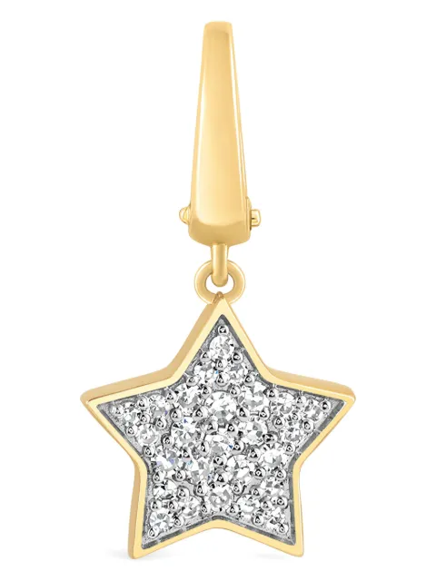 Tryyst 18kt yellow gold Big Star diamond charm