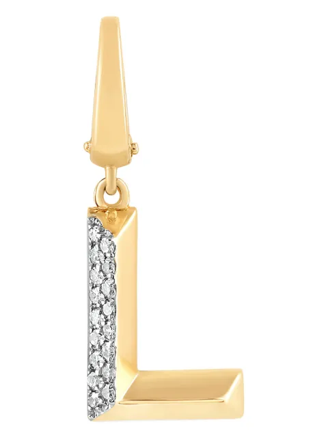 Tryyst dije Alphabet L en oro amarillo de 18kt con diamante