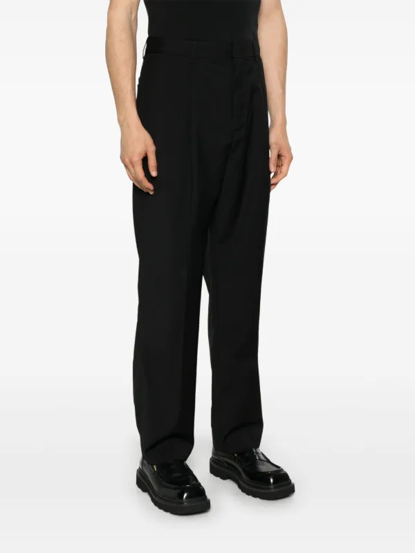 Emporio Armani Pleated Trousers | Black | FARFETCH IN