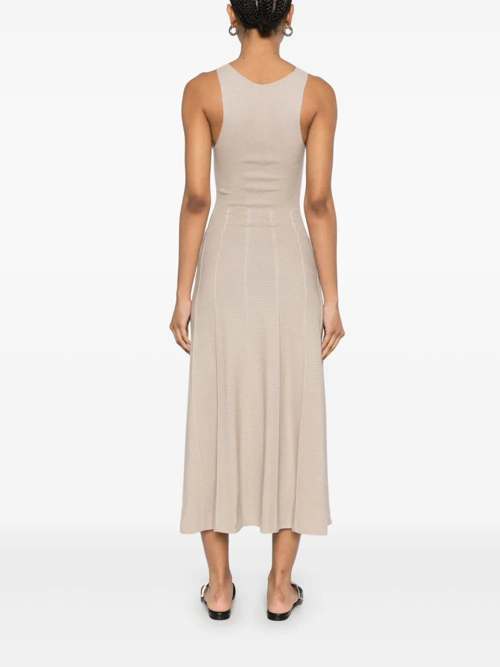 Emporio Armani Abito midi con scollo a V | Abbigliamento | Image 4
